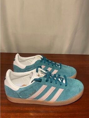 Adidas Gazelle GS Wonder Beige Collegiate Green size 5